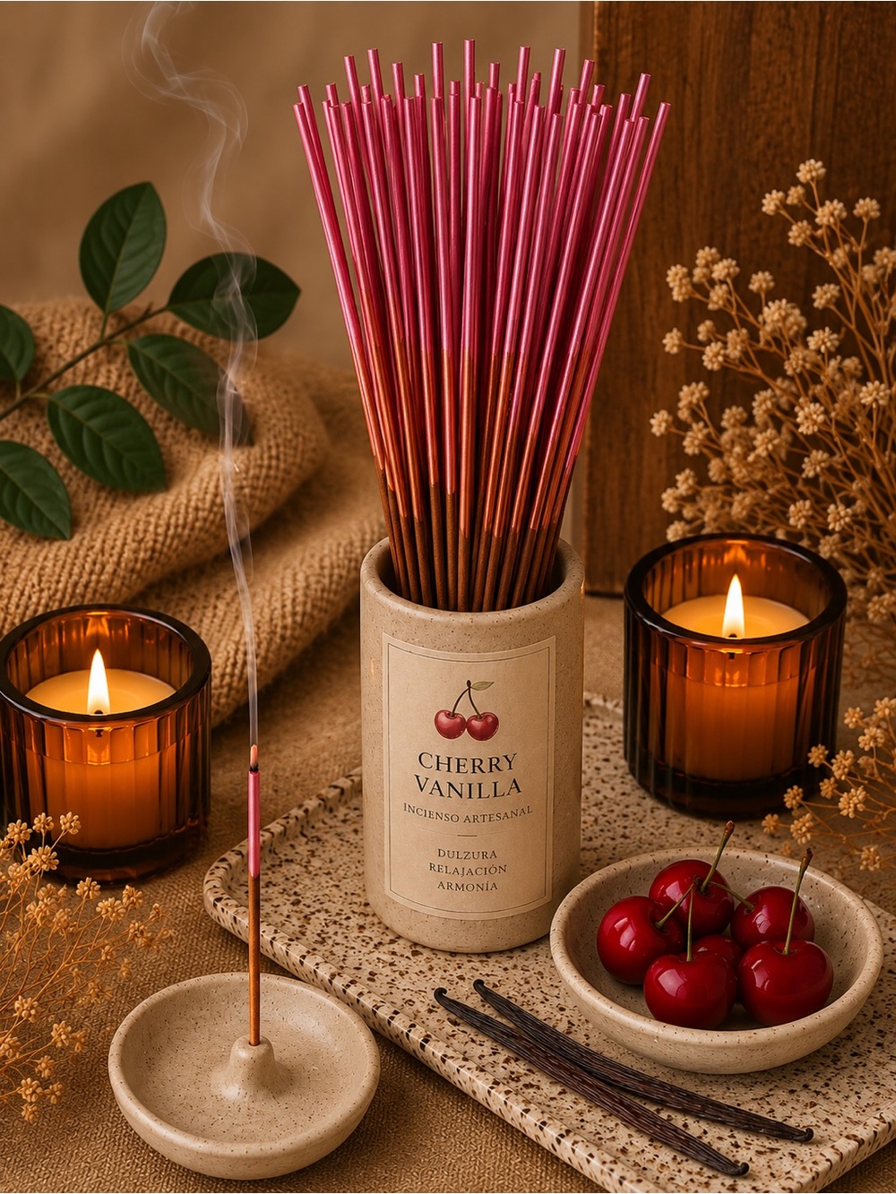 🍒Cherry vanilla incense sticks